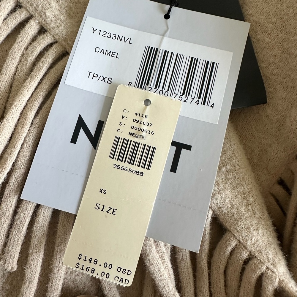 NVLT Beige Fringe Women's Blazer - Picture 3 of 8